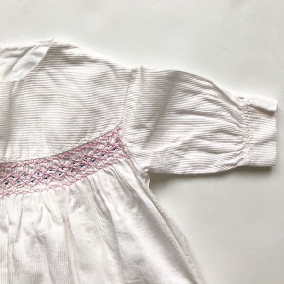 Vintage Smocked chick corduroy long dress 6-12m - Picture 2 of 6